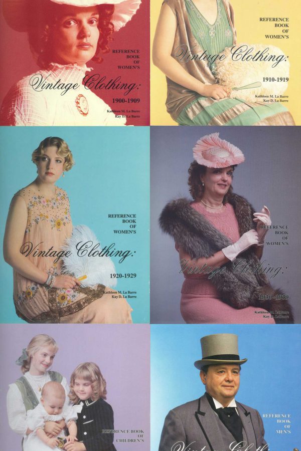 Vintage fashion books, early 1900s