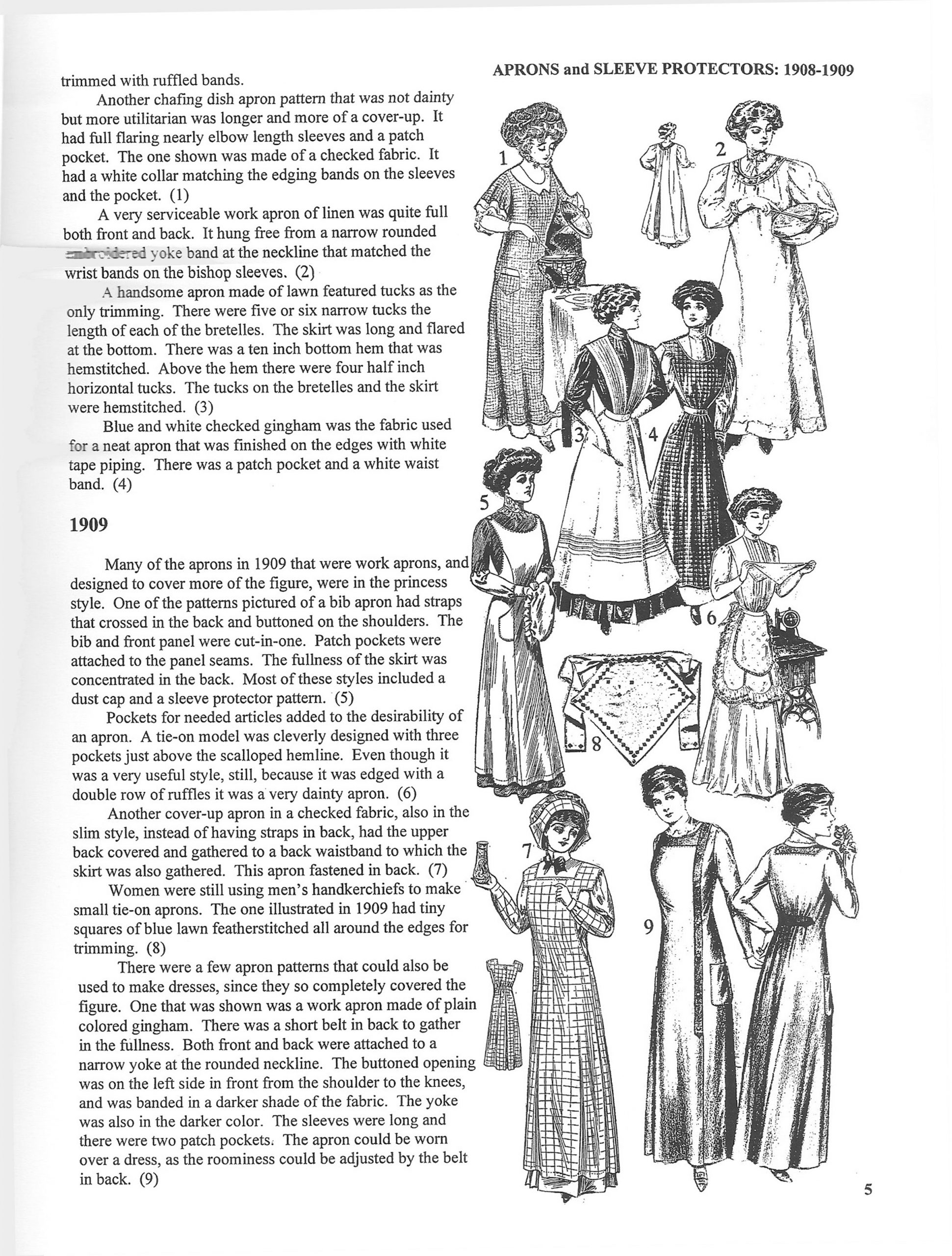 Reference Book of Women's Vintage Clothing: 1900-1909 - La Barre Books